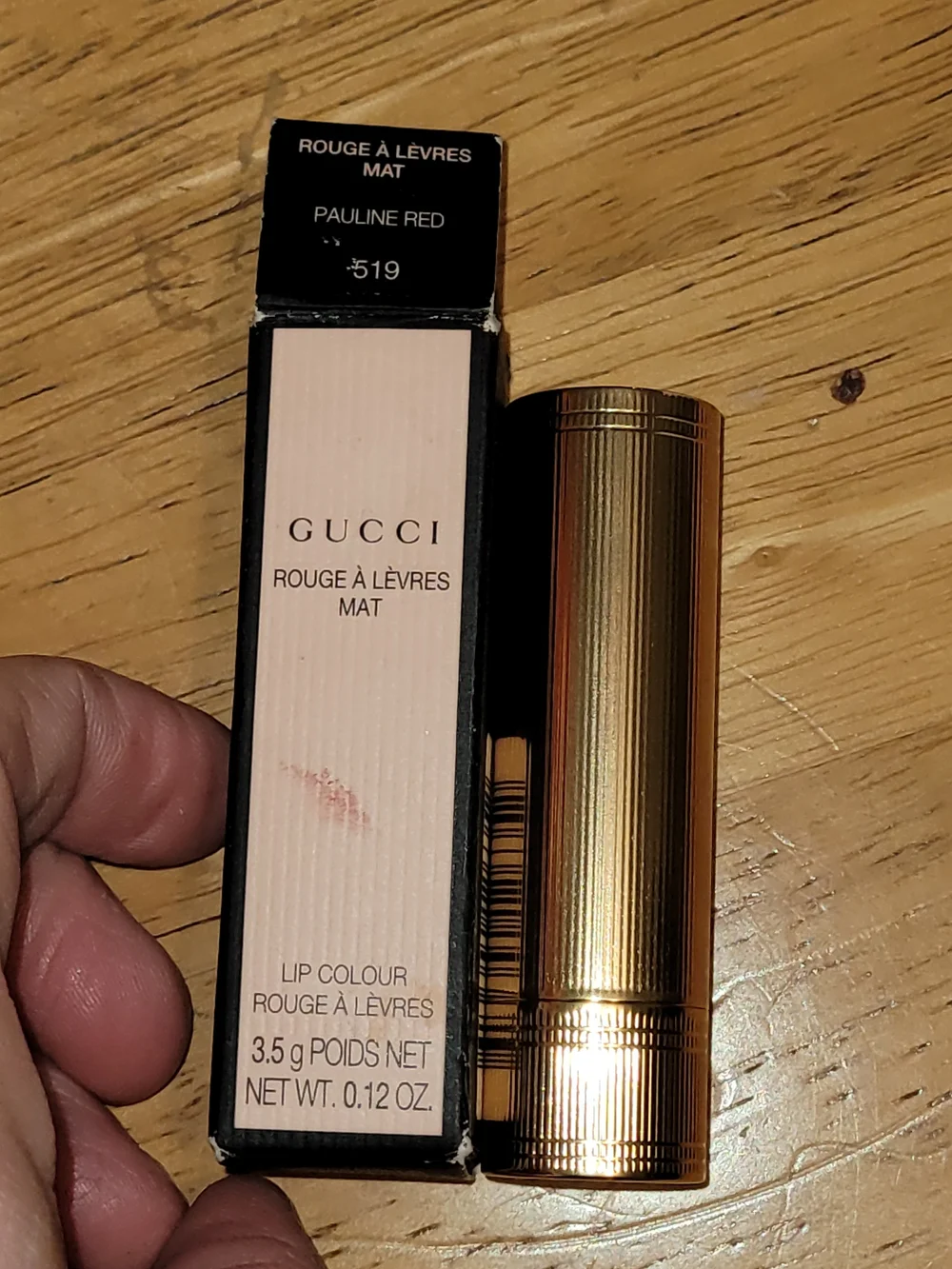 Gucci Pauline Red Matte Lipstick - Rich Brick Red
